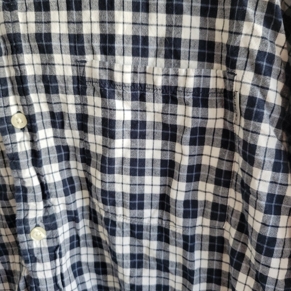 Carhartt Men’s Blue Plaid Button Down Short Sleeve Shirt Size XL - Picture 3 of 8